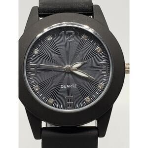 Women's Black dress watch WAC9160KL 0821 Black face/silver accents Working watch